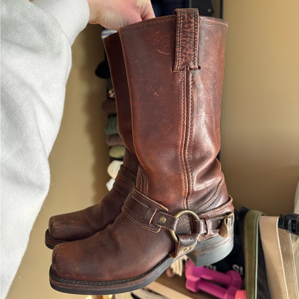 SOLD ❌Frye Vintage Leather Harness Boots